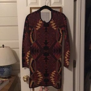 Free people long sleeve fitted dress